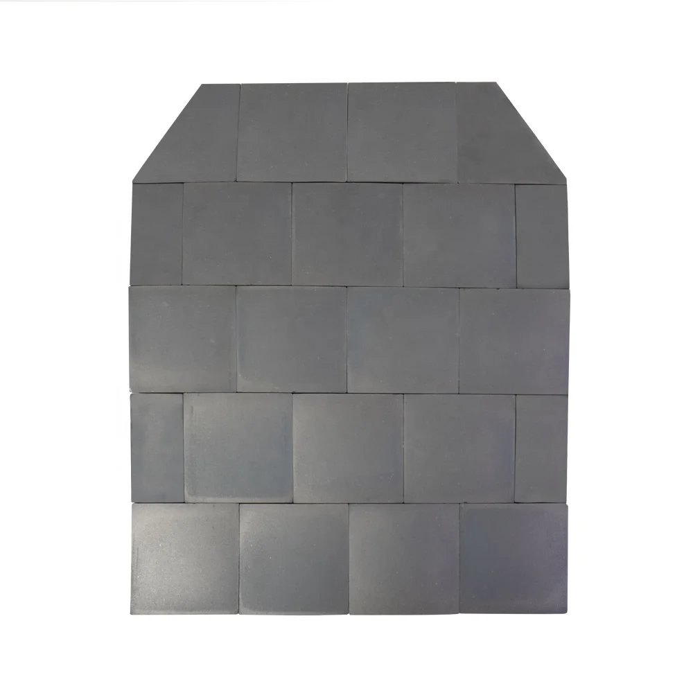 Индивидуальные Ssic SIC керамическая пластина без давления спекания карбида кремния защитная пластина для 10x12 вставок