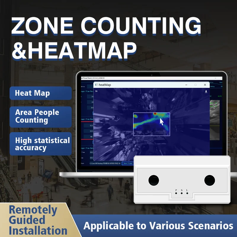 2023 FOORIR thermal people counter ai camera headcount for store