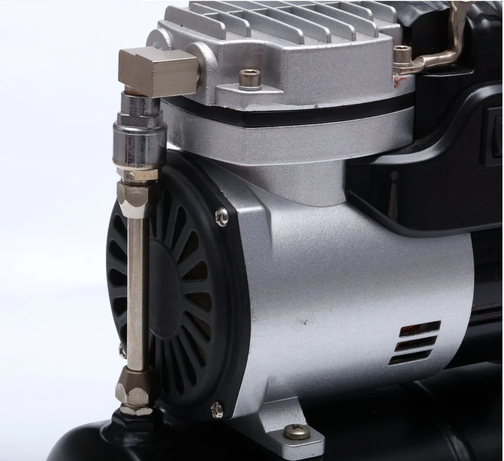 AS196K Two Cylinder Head Two Fans Airbrush Machine Kit  Airbrush Compressor