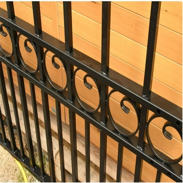 Decorative gate wrought iron site fence panels fencing for sale
