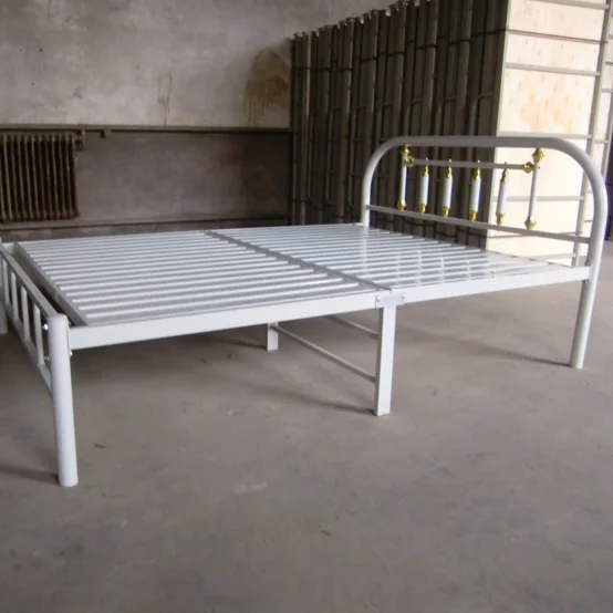 Metal Material cheap iron General Use hotel rollaway folding single  beds for sale