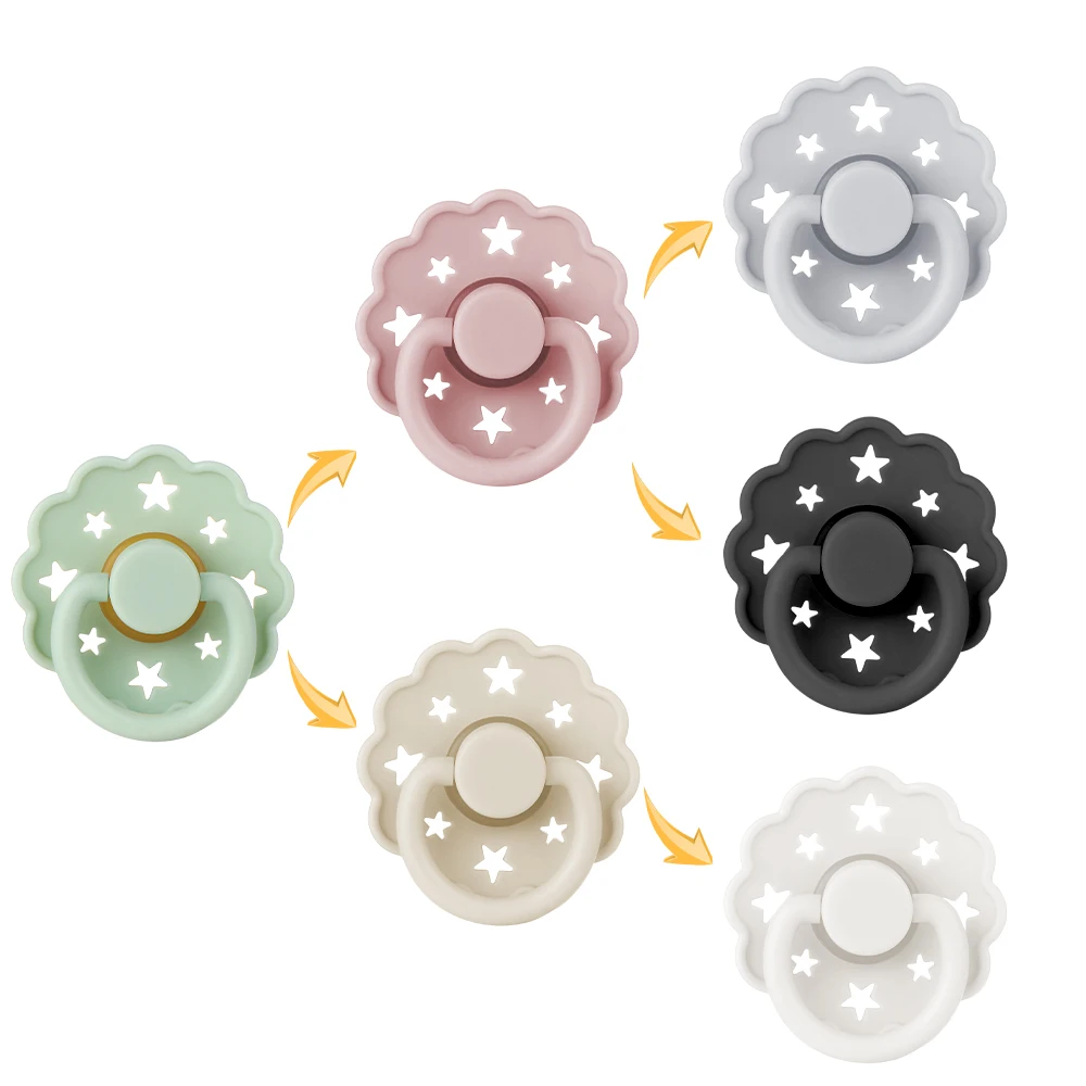 High Quality Unique Bpa Free Soft Baby Pacifier Silicone Nipple latex for Babies 0-18 Months Baby Soother