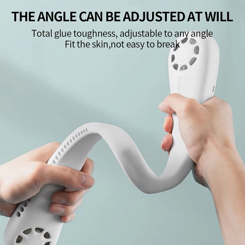 Mini Portable portable Hands free bladeless Hanging Neck Fan Air Coolers USB Rechargeable Sports Fans for Outdoor Cooling Summer