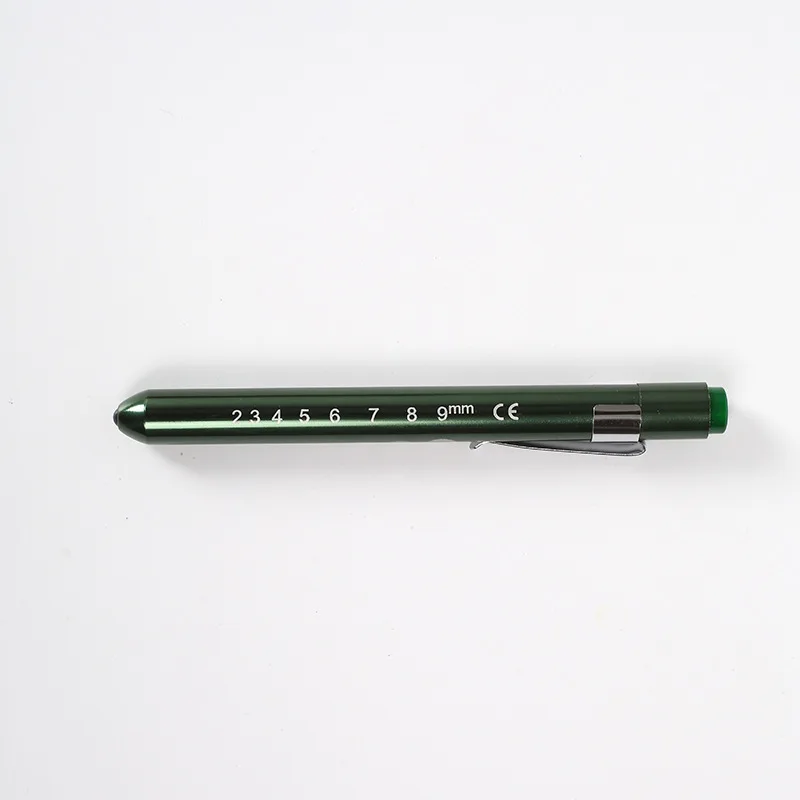 Mini Medical Aluminum Alloy Penlight Doctor Nurse LED Pupil Gauge Pen Flashlight Visual Acuity Examination Apparatus