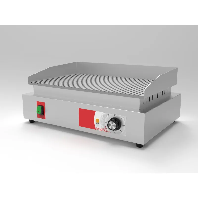 Stainless Steel Full Flat Grill Electric Griddles Adjustable Thermostat with Cut off Outdoor Household Use Barbecue Equipment