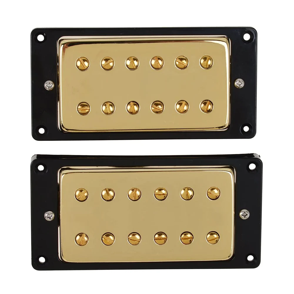 Изготовленный на заказ золотой цвет керамический магнит LP humbucker электрогитара звукосниматель с черным кольцом