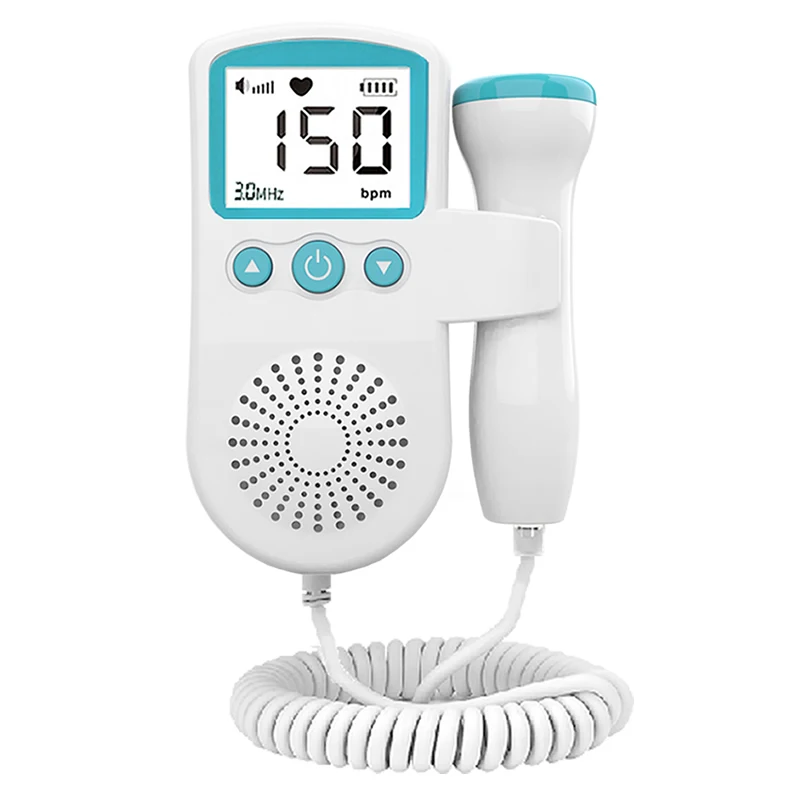 Fetal Doppler 2024 Medical Equipment Heart Rate  Fetal Pulse Monitor Portable Ultrasound Fetal Doppler