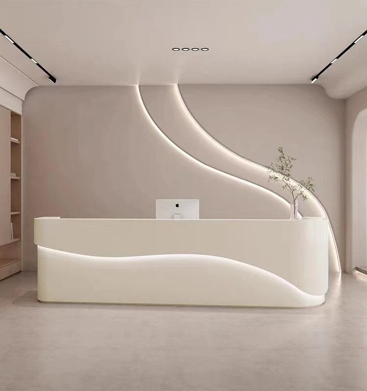 Art and Dance Training Class Company Front Desk Reception Table Beauty Salon Cashier Clothing Store Dental Bar