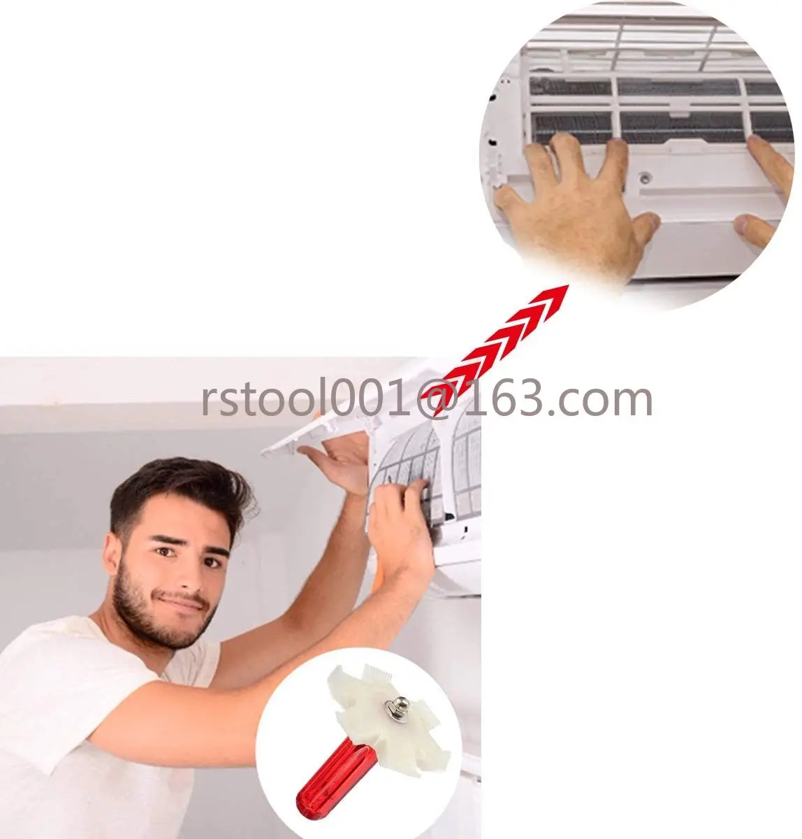 Car A/C Radiator Condenser Evaporator Fin Coil Comb Air Conditioner Coil Straightener Cleaning Tool Auto Cooling System