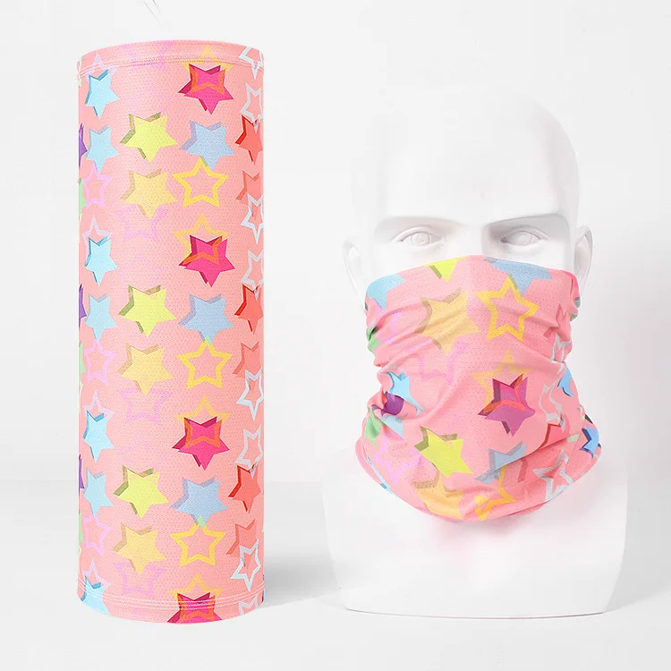 Wholesale Multifunctional Ice Silk Cooling Neck Gaiter Elastic Face Scarf Bandana Durag fashion cool cute kid