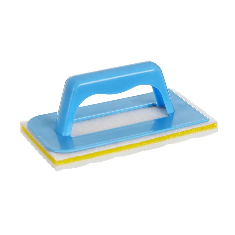 Sponge Brush with Handle and three pieces sponge Easy to handle safety for your hand improve cleaning efficiency