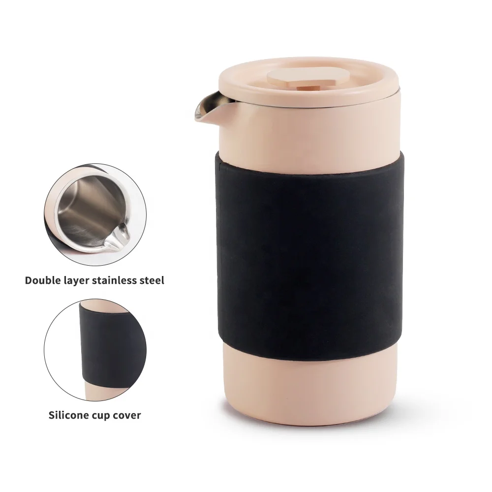 silicone sleeve Travel stainless steel french press