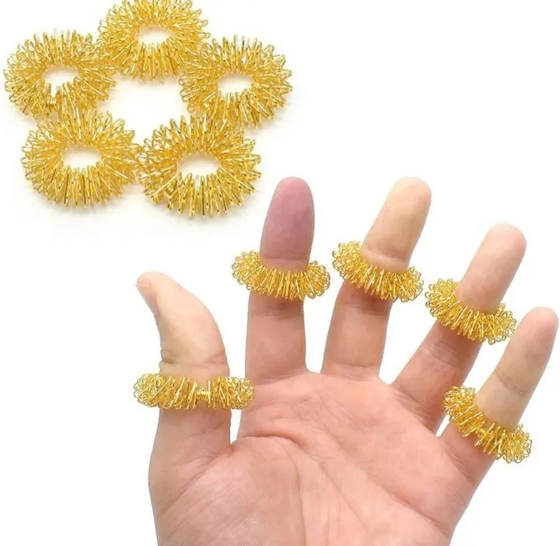 6mm Small Size Finger Arm Wrist Acupuncture Massage Ring Decompression Press Finger Relax Toys Bracelets