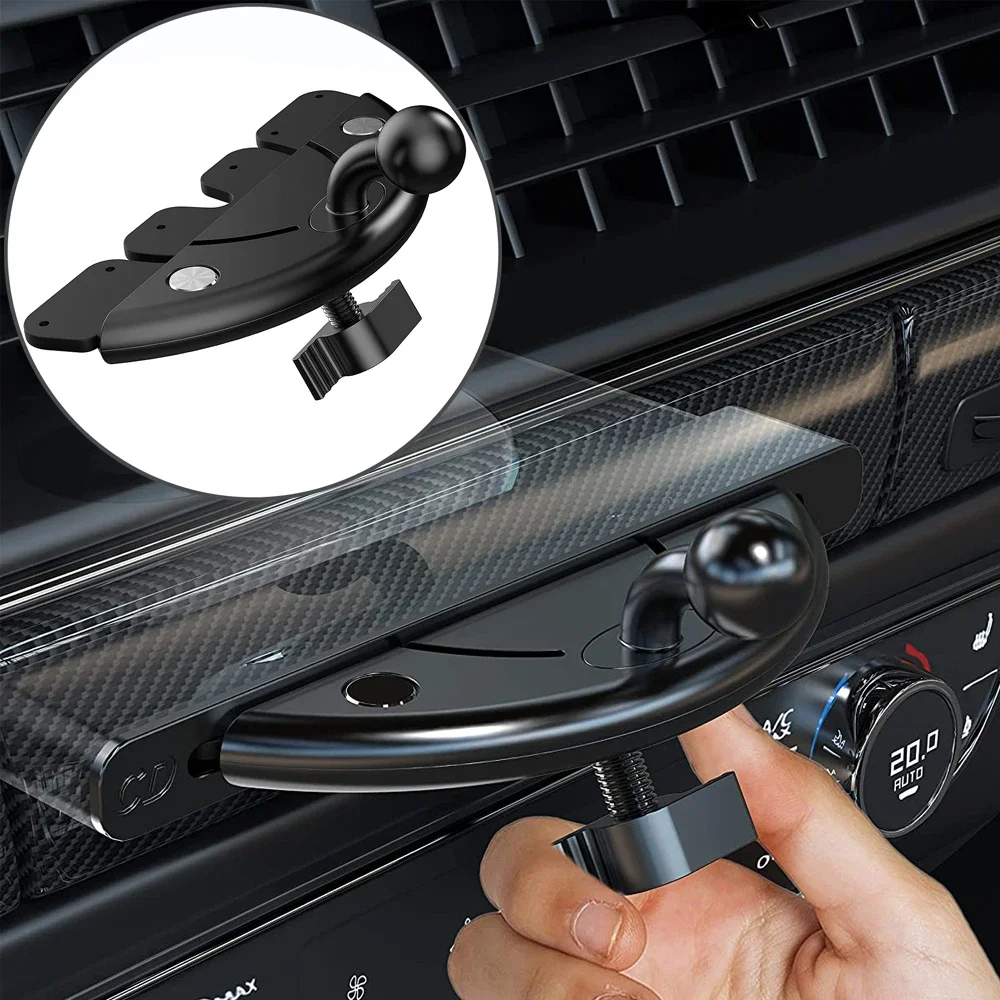 17mm Ball Head Car CD Slot Phone Holder Base Universal Car CD Slot Clip Mount for Mobile Cellphone Holder Car GPS Bracket