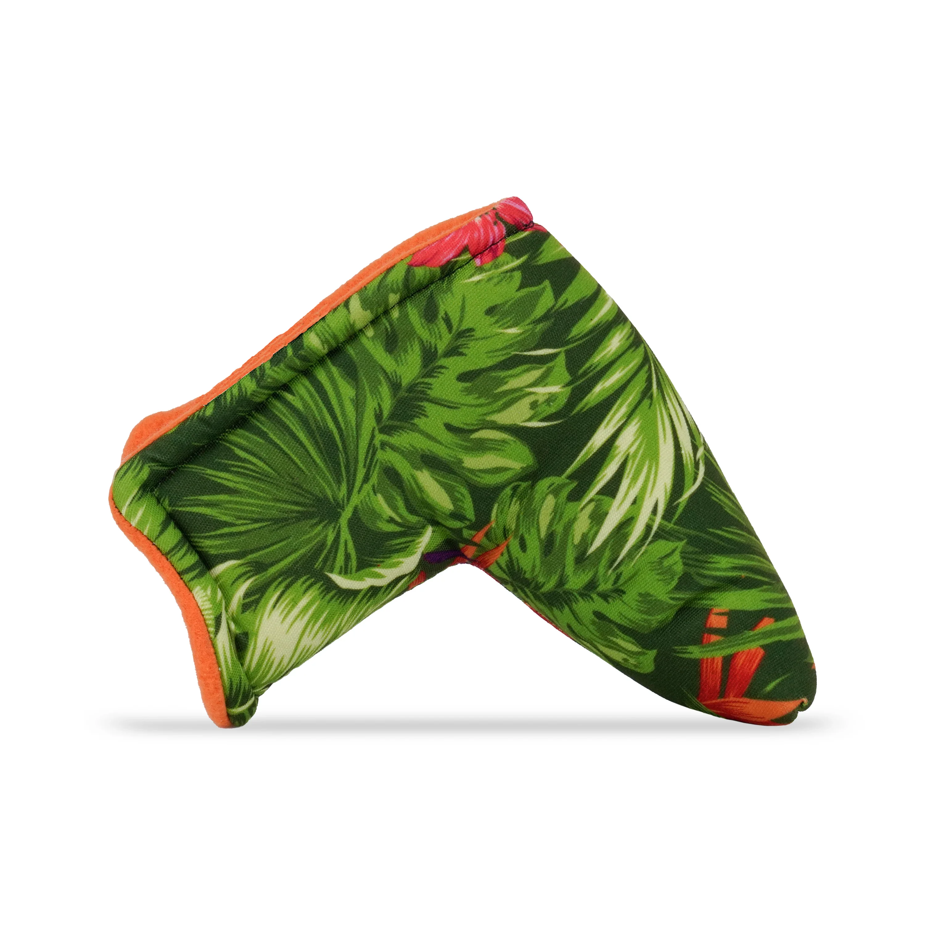 Factory Custom Green Leaf Canvas Printing Velvet Stuffed Golf Club Wood Putter Head Covers Golf Headcover