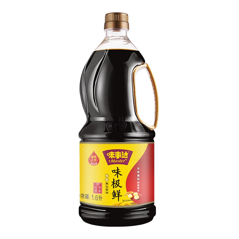 Master Premium Soya Sauce Wholesale Plastic Bottle Packaging 1.6L 54.1oz soy sauce