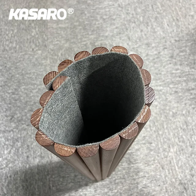 KASARO Modern style exterior decorative mdf flexible solid wood panels for wall and ceiling