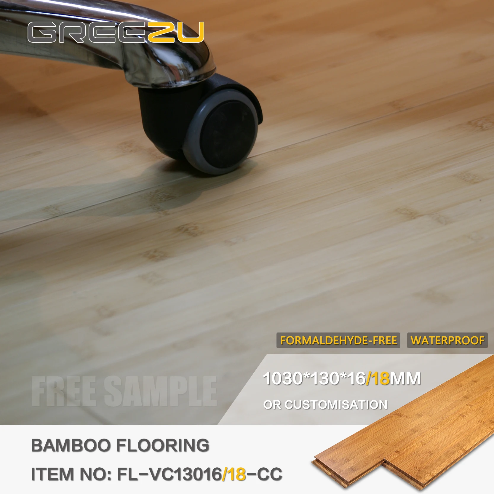 High Compressive Strength Bamboo Flooring Customized Color Horizontal Bamboo Floor Stable Bamboo Flooring Interior