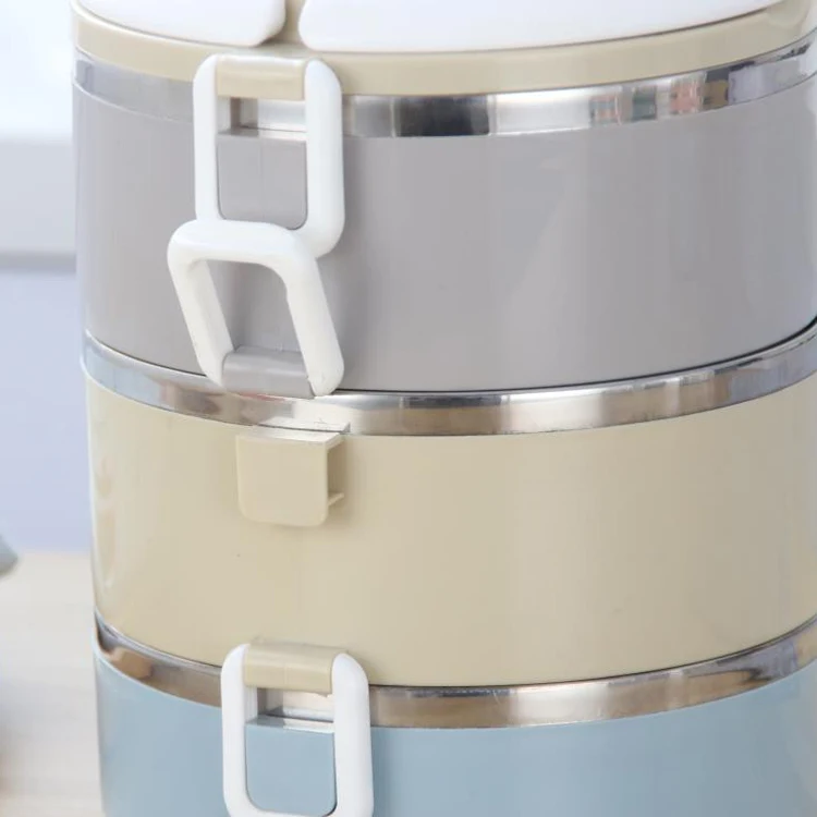 
Round Food Container Dome Lid Circle Dry Deep Clear House Lunch Containers Fork Plastic Storage With Airtight Take Away Pp 