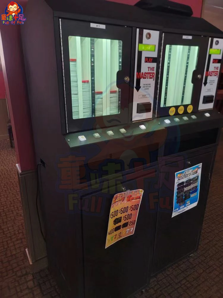 2023 latest product high quality  Master 4 Black Pull Tab convenient ticket dispenser vending Machine