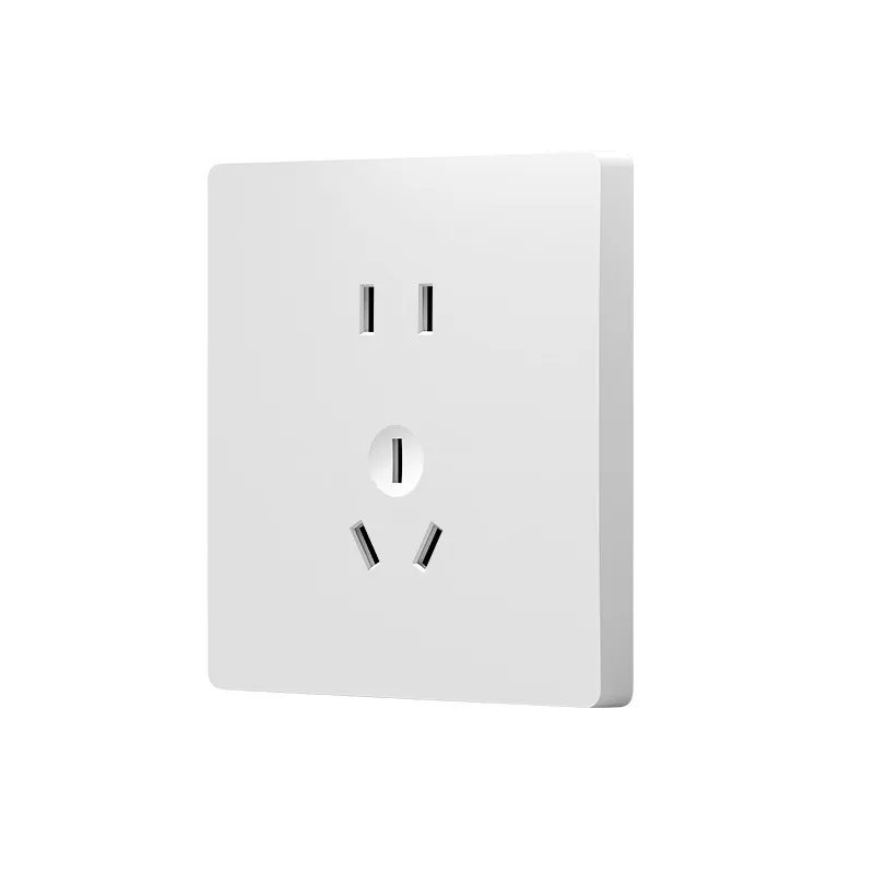 Wall Socket Dual Electric Wall Charger Dock Station Socket Power Outlet Panel Plate With Switch