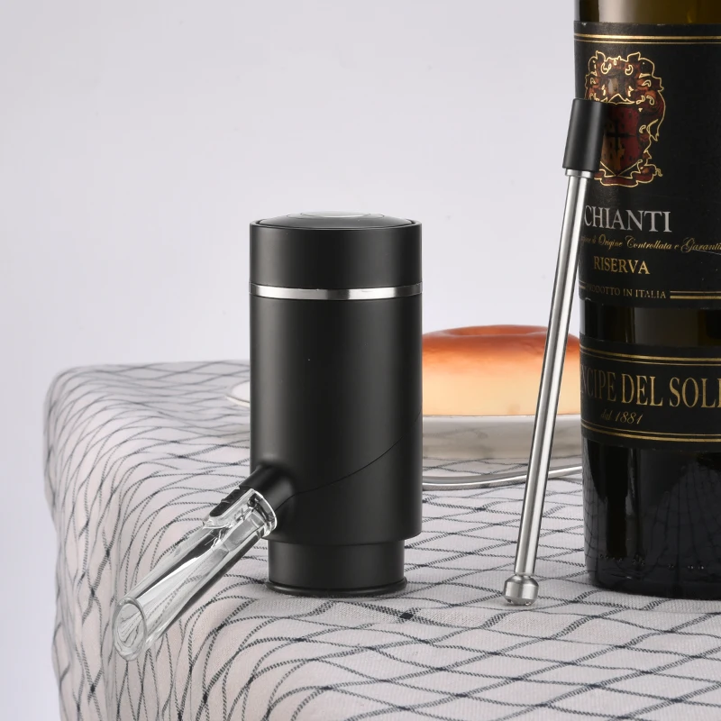 Wine Gift Portable One-Touch Wine Decanter Dispenser Usb Electric Wine Aerator Pourer