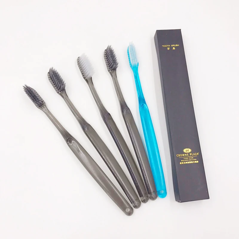 plastic handle cheap hotel travel disposable folded toothbrush for adults