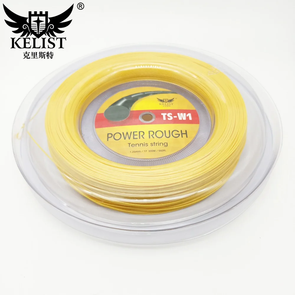 Factory High Quality Polyester Material Power Control Rough 1.25 200m Reel Tennis String With Best Price