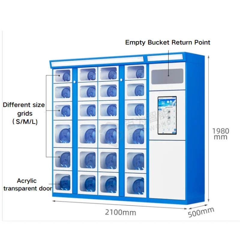 Smart Bottled Water Vending Locker Cabinet Automatic Machine Convenience