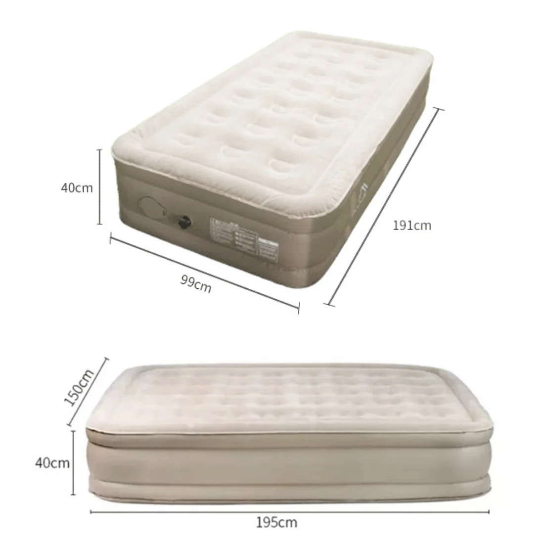 Outdoor Air Cushion Bed Comfortable Blowing Mattress Folding Portable Inflatable airbed