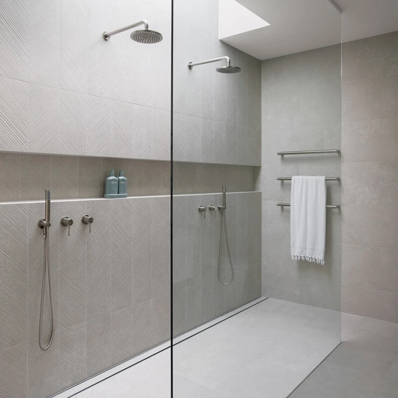 Aluminum invisible shower floor drain tile insert drains square floor waste grates shower long drain