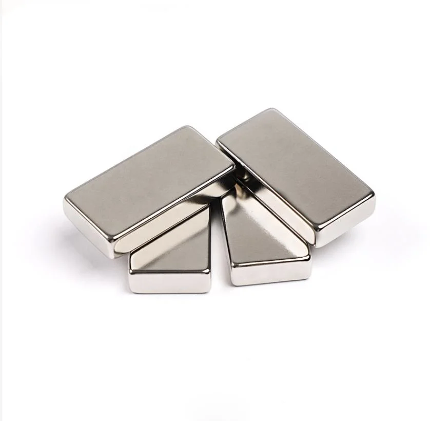 5000 Gauss Neodymium Magnets Generator Magnetic Permanent Nickle Plated Industrial Block Neodymium Magnet