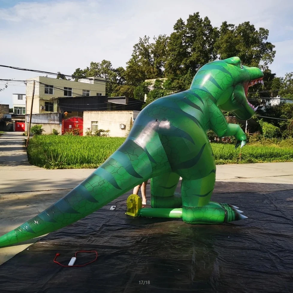 Customized Inflatable Green Dinosaur Inflatable Fierce Tyrannosaurus Rex