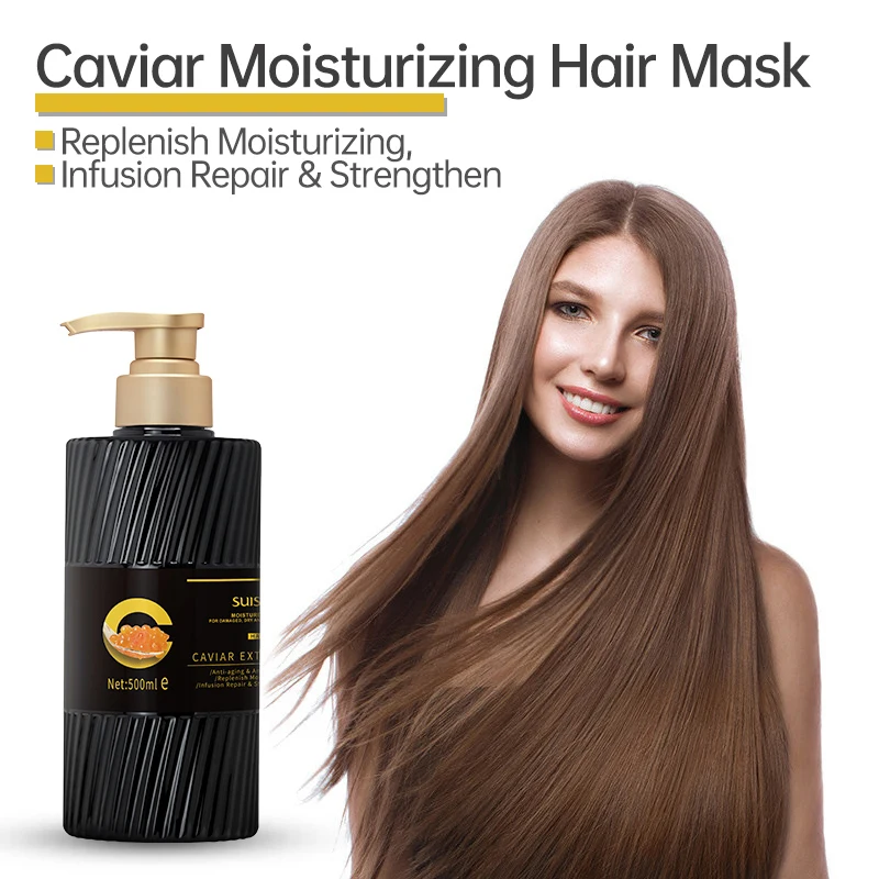 100 Moq Oem Custom Private Label Hair Care Smoothing Treatment Repair Hair Loss Caviar Hair Serum