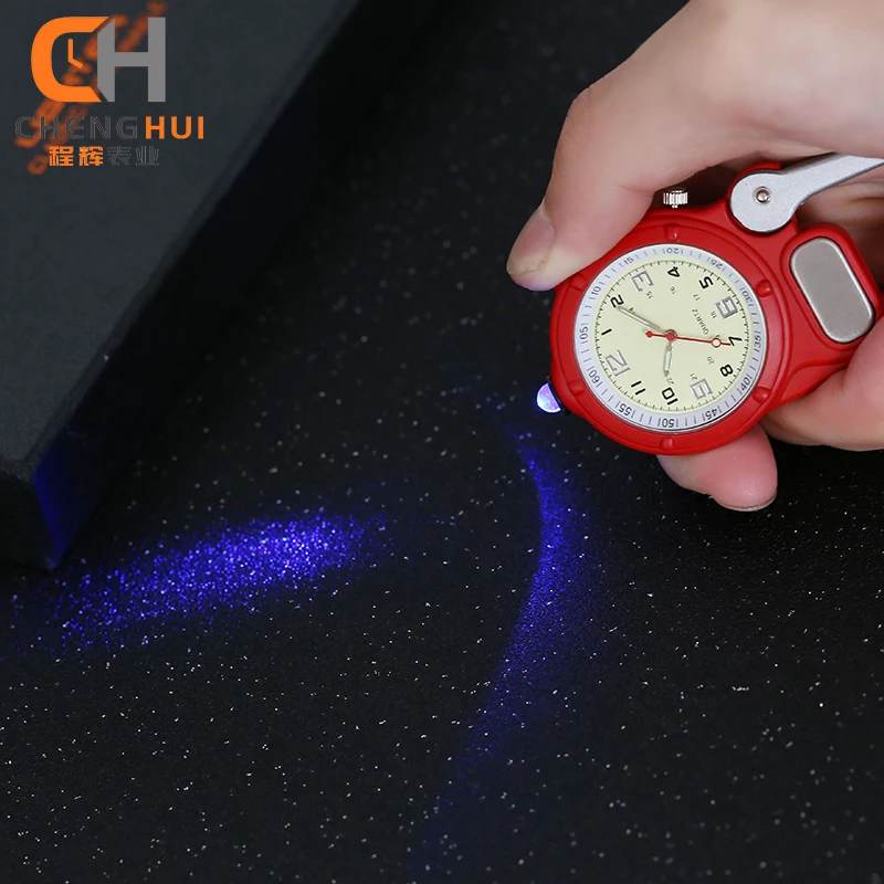 Customized Logo Vintage Clock Mountaineer Fob Medical Sports Watches Carabiner Clip Pocket Watch