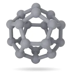 Wholesale Non-toxic Silicone Wood Ring Teether Baby Toys Silicone Ball Teething Toys For Baby