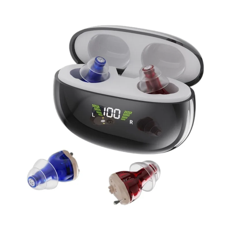 CE approved 16 channels EDRC hearing aid device rechargeable hearing aids Digital Invisible Wireless Amplified Headphone In ear