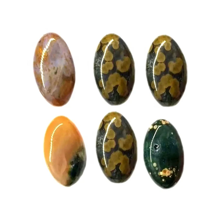 Best Quality Oval Ocean Jasper Cabochon make wholesale standard size and shape