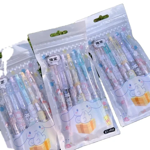 Sanrio High appearance level ST press pen girl heart bag neutral pen elementary school zebra clip