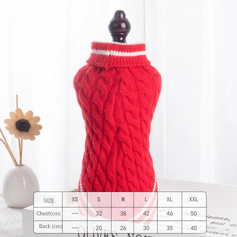 2021 модный свитер для собак Одежда для домашних животных Одежда для собак Роскошная красная одежда для домашних животных