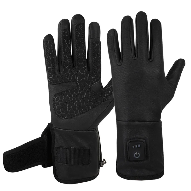 Unisex Touch Screen Rechargeable Electric Heated Winter Gloves for Hunting Riding