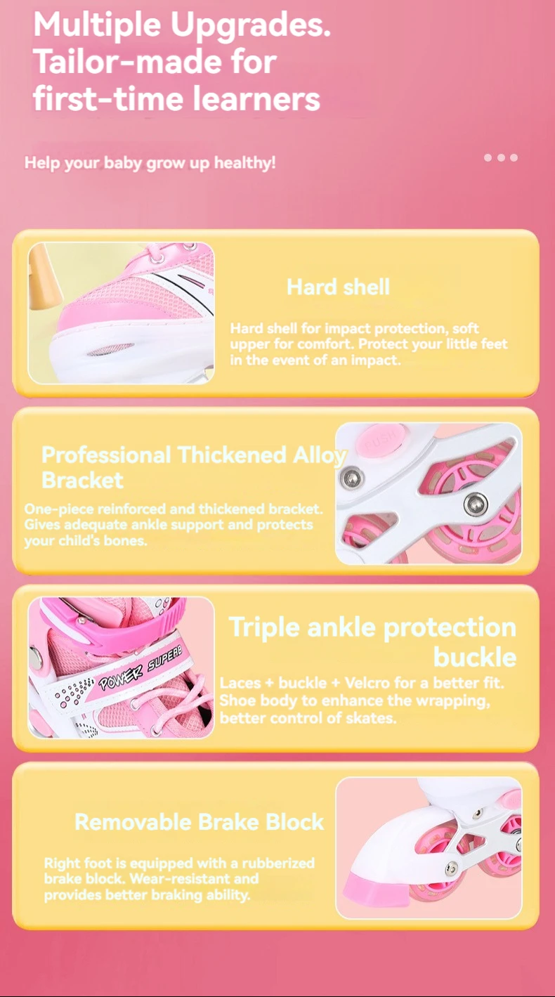Rollers for machine  skates  shoes moving for girls  adjustable 4 roller skate