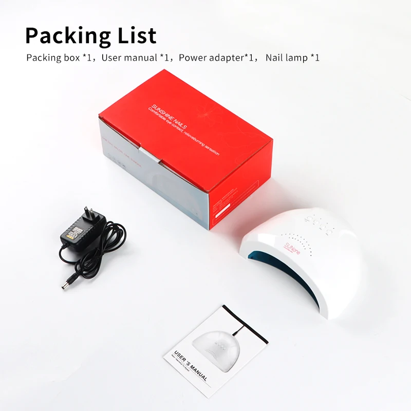 48w High Power New Innovative Nail Equipment double Light Source 30pcs Uv Light Led Lamp Double Light Source