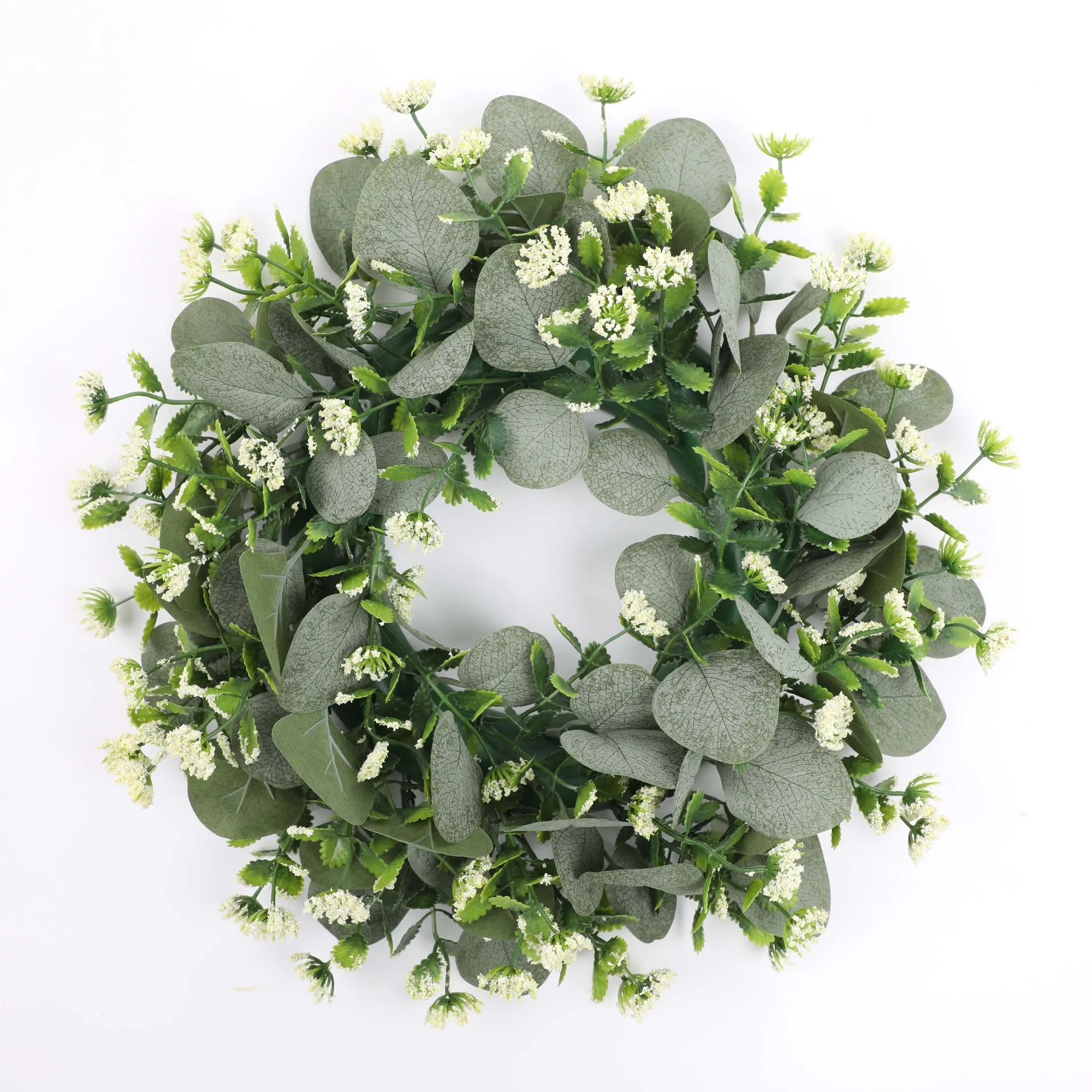 Artificial Eucalyptus Garland Silk  Ivy Vines Greenery Rattan Plants Wreath for Wall Room Garden Home Wedding Decor