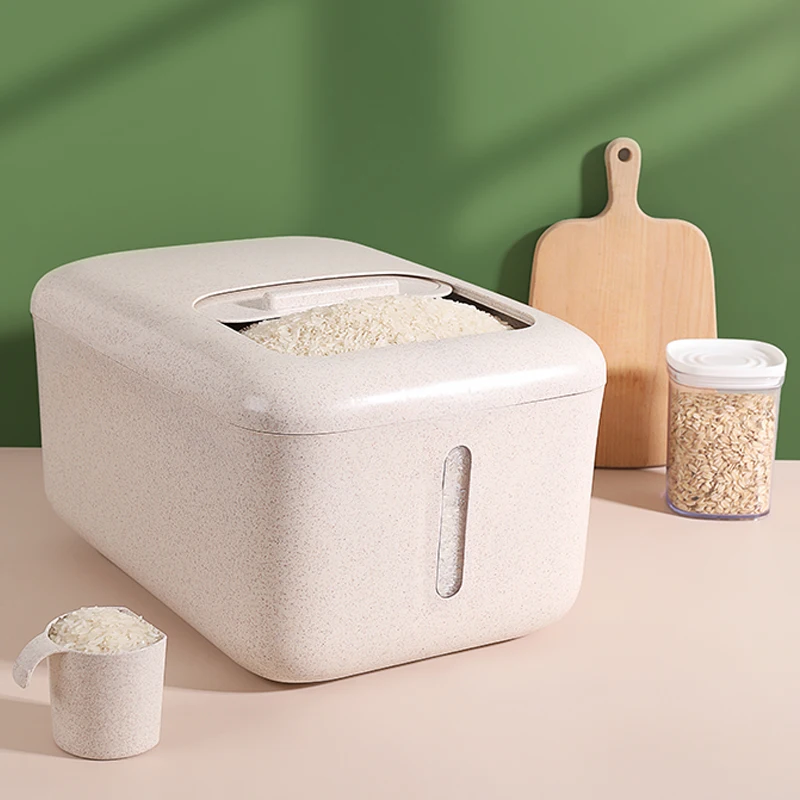 hot selling PP material multifunction rice dispenser storage box grain dispenser storage container