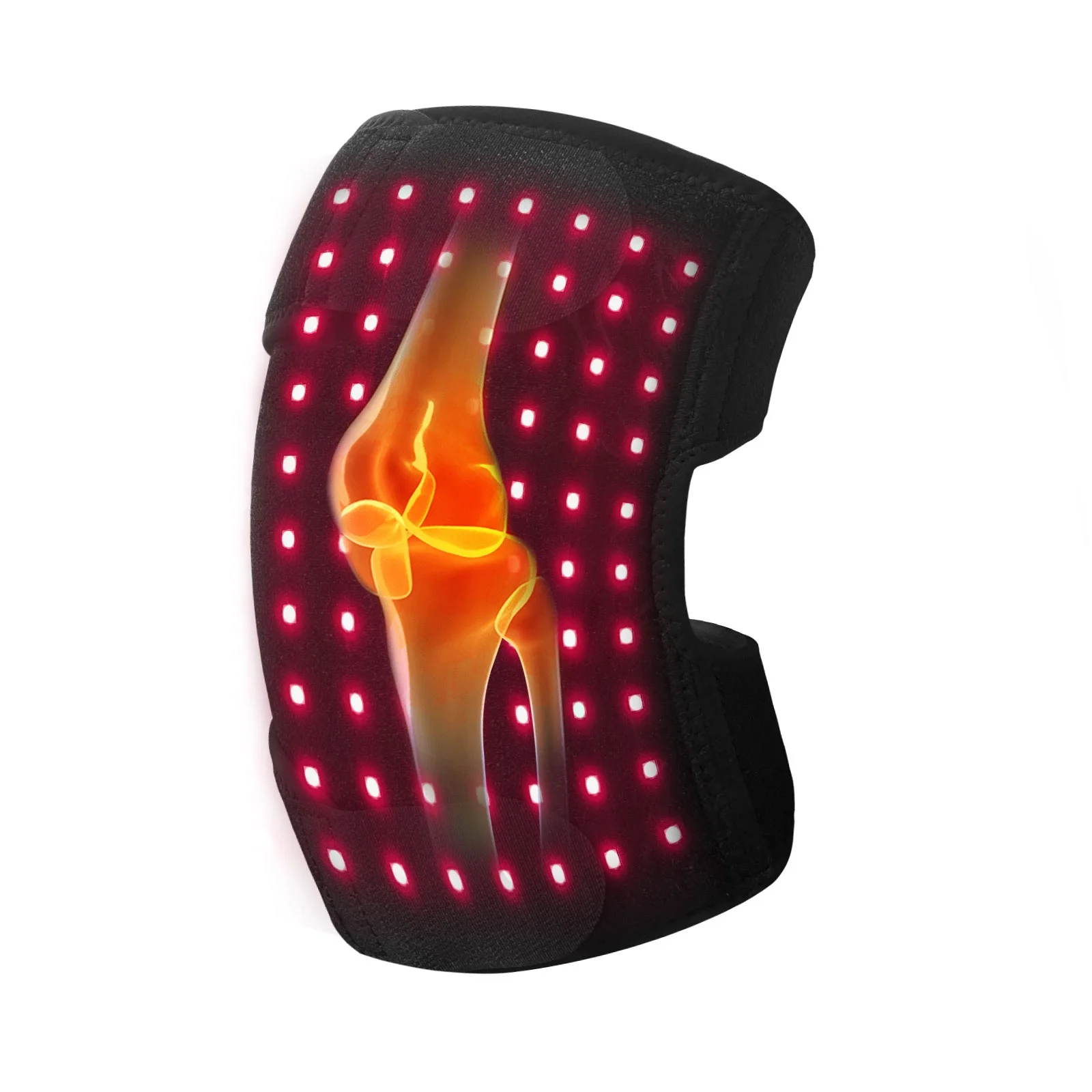 Red Light Knee Brace 660nm&850nm Red Light Heated Device for Knee & Joint Pain Relief, Faster Recovery