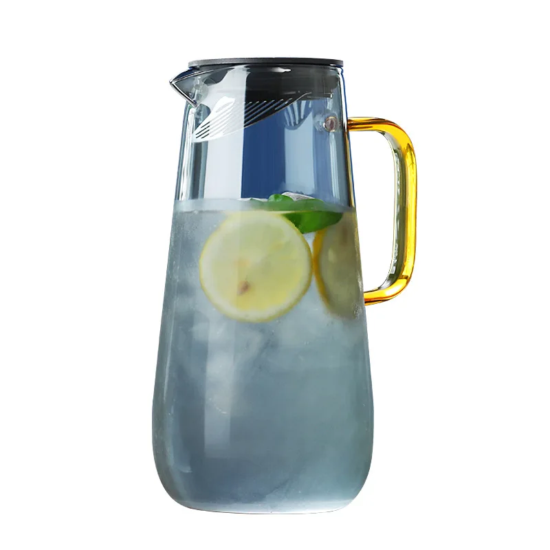 Hot/Cold Water Jug, Juice and Iced Tea Beverage Carafe Glass Water Pitcher