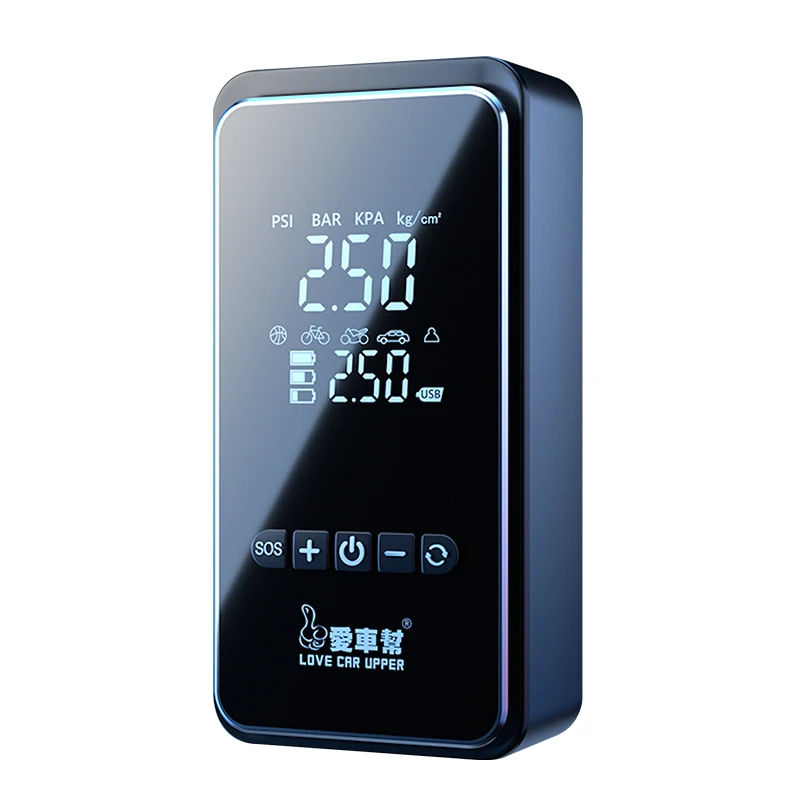 electric mini digital cordless car air pump compressor tire inflators  Automatic rechargeable wireless portable  tyre inflator