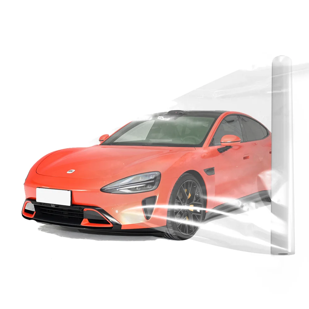 KSA car TPHPPF transparent invisible car cover film full car paint protection film invisible anti-scratch7.5mil8.5mil
