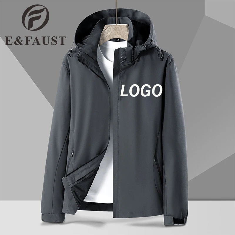 Custom Best Quality Windbreaker Warm Puffer Hoodie Jacket For Men Plus Size Eco-friendly Winter Coat/